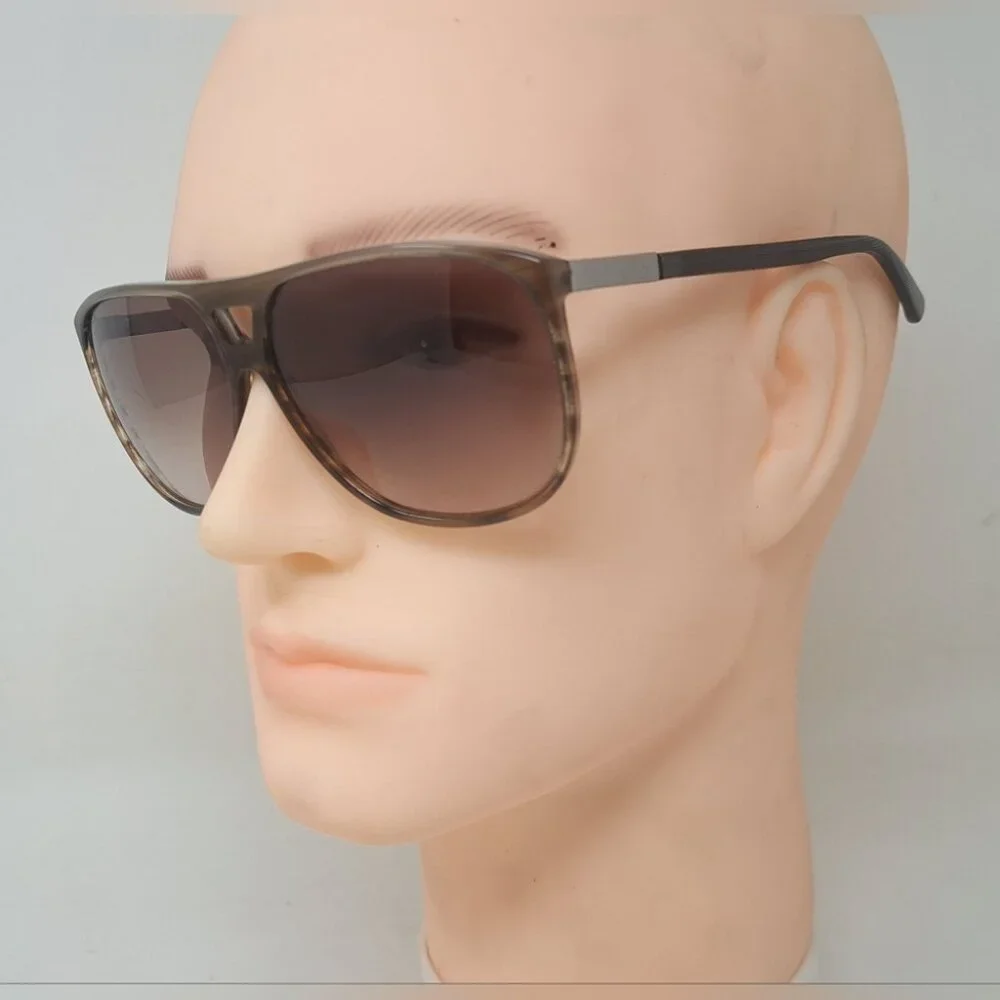 Gucci Men's Sunglasses Retro Oversized Aviator Havana Brown GG1640/S 62-12-140